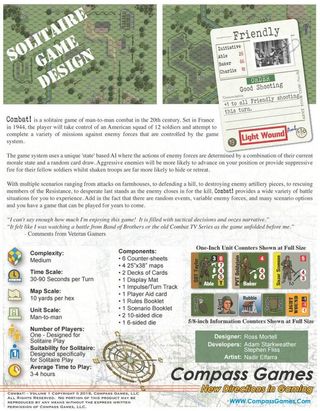 Combat! Vol. 1 - 2nd Ed. Wargame