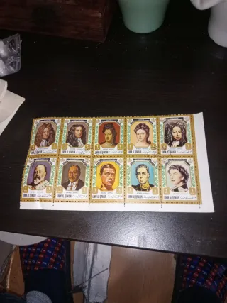 Sellos UMM AL QIWAIN Reyes y Reinas