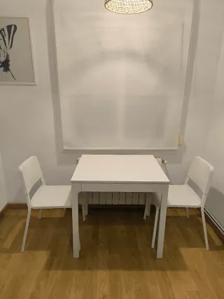 Tavolo allungabile e 2 sedie Ikea