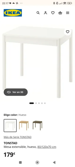 Tavolo allungabile e 2 sedie Ikea