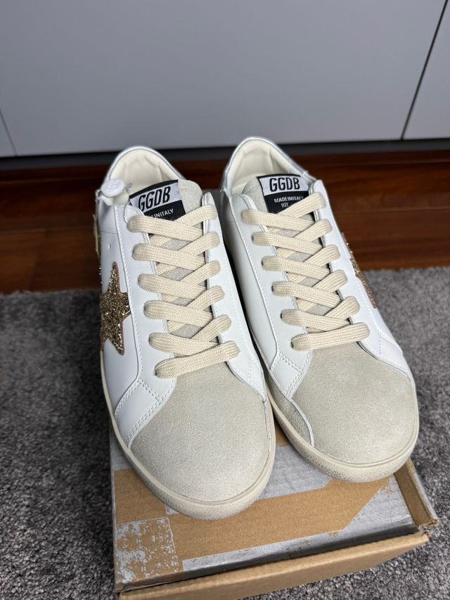 Sapatilhas Golden Goose Superstar Star Dourada