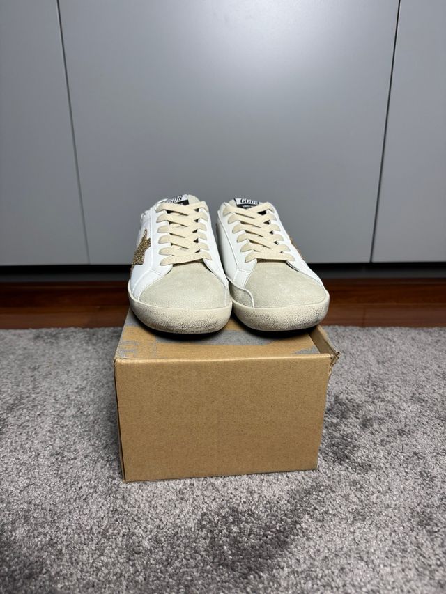 Sapatilhas Golden Goose Superstar Star Dourada
