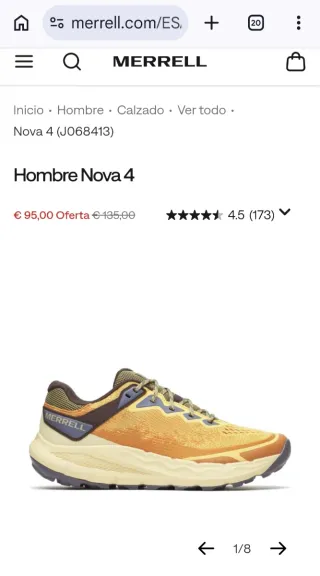 Zapatillas Trail Running Merrell Nova 4