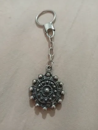 Llavero Rueda Plateada