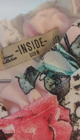 Vestido floral rosa mujer