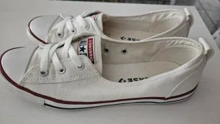 Zapatillas ballet lace Converse blancas