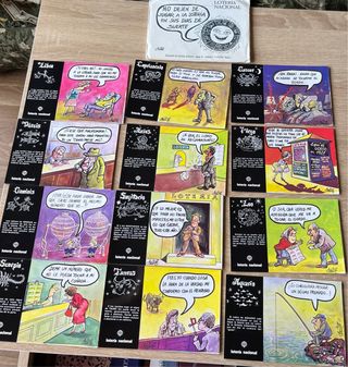 Lote Postales Lotería Nacional Zodiaco