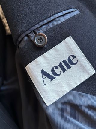 Abrigo Acne Studios Negro Wool Coat