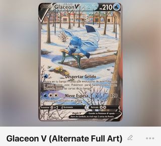 Carta Pokémon Glaceon V (Alternate Full Art)