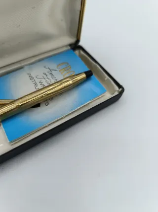 Bolígrafo Cross Oro 14 Kt Artículo Clasico años 70
