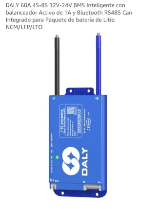 DALY 60A 4S-8S BMS Inteligente Bluetooth RS485