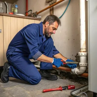 Fontanero profesional fontanería desatasco fuga