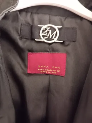 Cappotto Zara Uomo Verde Militare Taglia M