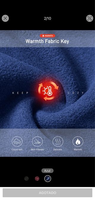 Mono de esquí azul manga larga