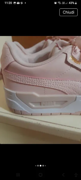 Sneakers Puma donna rosa e bianche