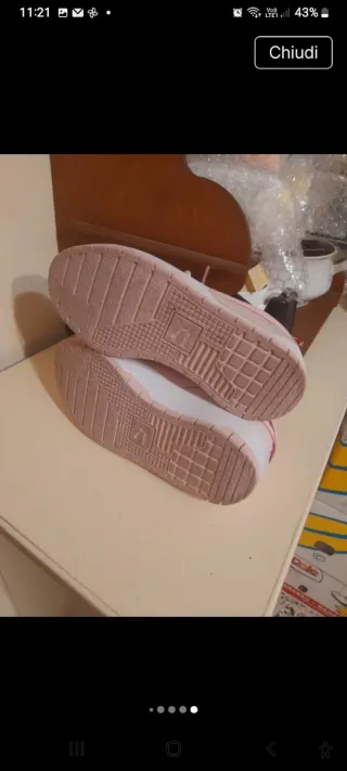 Sneakers Puma donna rosa e bianche