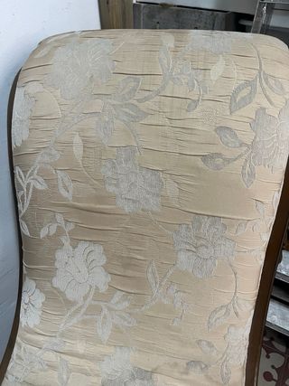 Sillón barroco vintage madera y tela