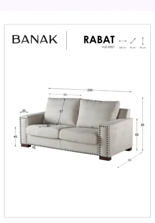 Sofá 3 plazas Banak Importa gris