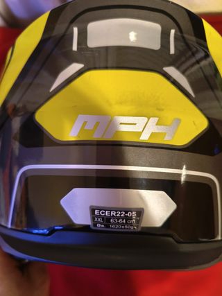 Casco integral HJC Negro y Amarillo - Como Nuevo