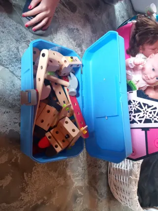 Caja de construcción de madera