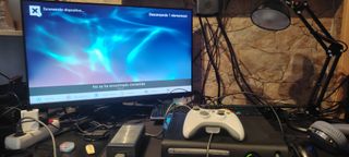 Xbox 360 Negra + Mando y Cables