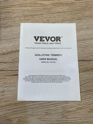 Guillotina Cortador Papel Vevor 18 Pulgadas