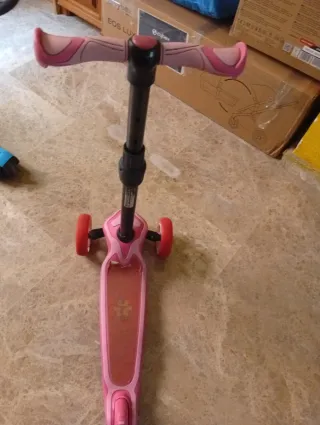 Patinete infantil 3 ruedas rosa