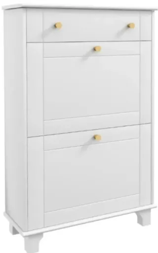Mueble zapatero blanco + cajón