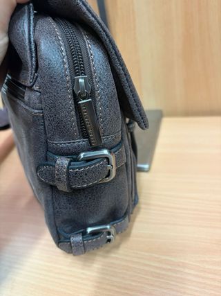 Borsa Sergio Castelli vera pelle vintage marrone