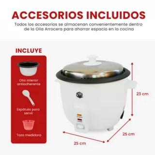 Olla Arrocera Eléctrica 1.8L 700W