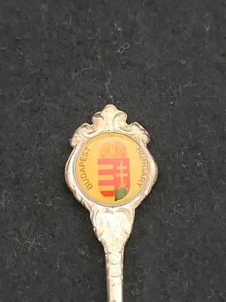 Cuchara souvenir baño plata Budapest Hungría