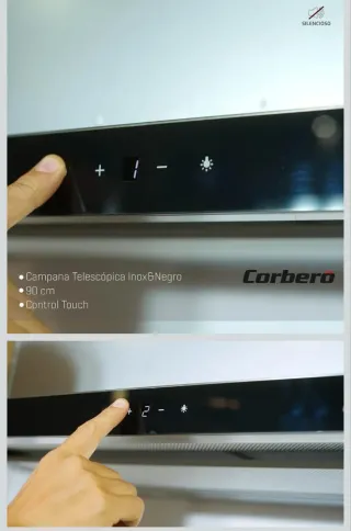 Campana Extractora Corberó Telescópica 90cm