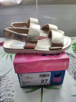 Sandali Gioseppo per Bambina Taglia 27 Dorati