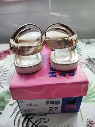 Sandali Gioseppo per Bambina Taglia 27 Dorati