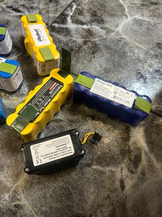 9 baterías robots aspirador usadas piezas