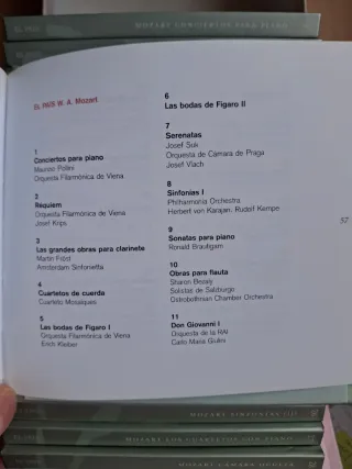 Colección Mozart 18 CDs Obras Instrumentales