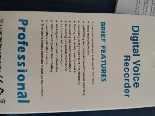 Grabadora Voz Portátil 64GB