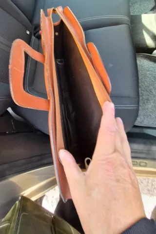 Borsa porta PC documenti in pelle