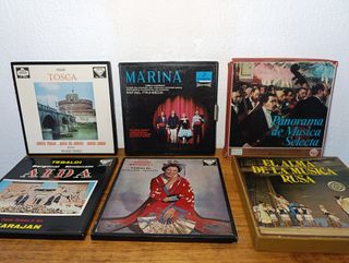Lote 12 Estuches de Vinilos de Música Variada