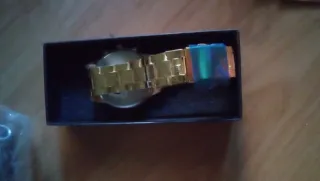 Reloj Geneva Dorado y Negro