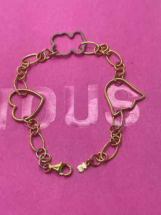 Pulsera Tous Corazón y Nube Oro y Plata