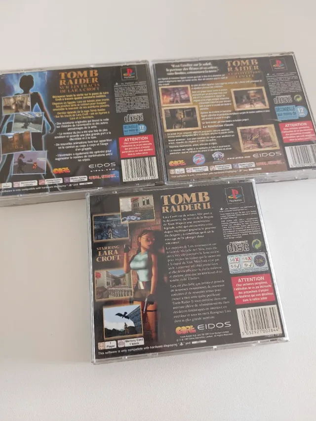 Lote 3 Juegos Tomb Raider PS1 (Frances)