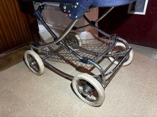 Carro de bebé clásico azul marino