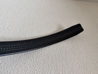 Cinturón de piel Lacoste negro