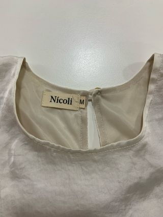 【Nicoli】Top Blanco - Talla M