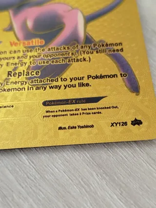Carta Pokémon Mew EX Dorada Inglesa 2016