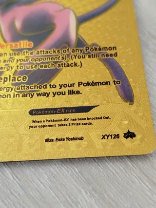 Carta Pokémon Mew EX Dorada Inglesa 2016