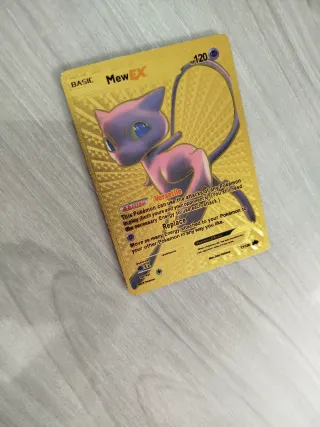 Carta Pokémon Mew EX Dorada Inglesa 2016