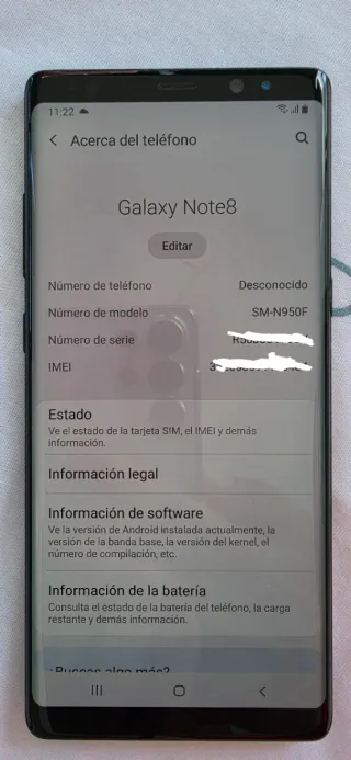 Samsung Galaxy Note 8 64GB Nero