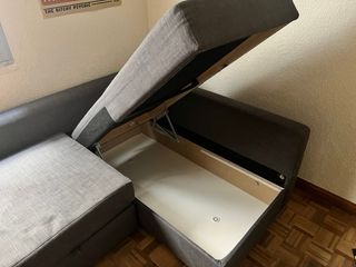 Sofá modular gris Ikea